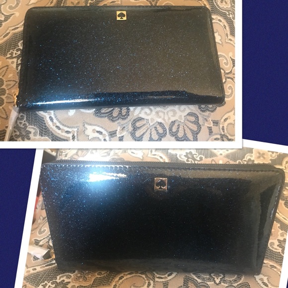 ✨KATE SPADE✨Last 1! HOST PICK🎉Sparkle Blue Wallet - Picture 2 of 8